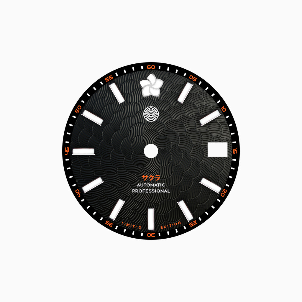 KOMO Limited Edition Black Sakura Dial